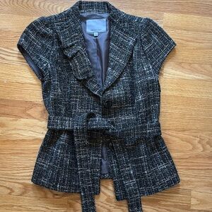 Tweed Vest/Short Sleeve Blazer